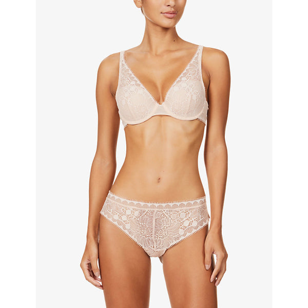  Chantelle Day to Night lace plunge spacer bra