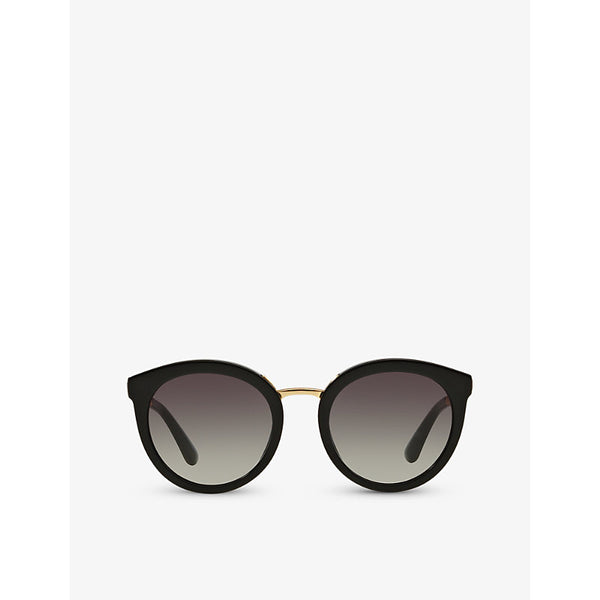 Dolce & Gabbana DG4268 round-frame acetate sunglasses