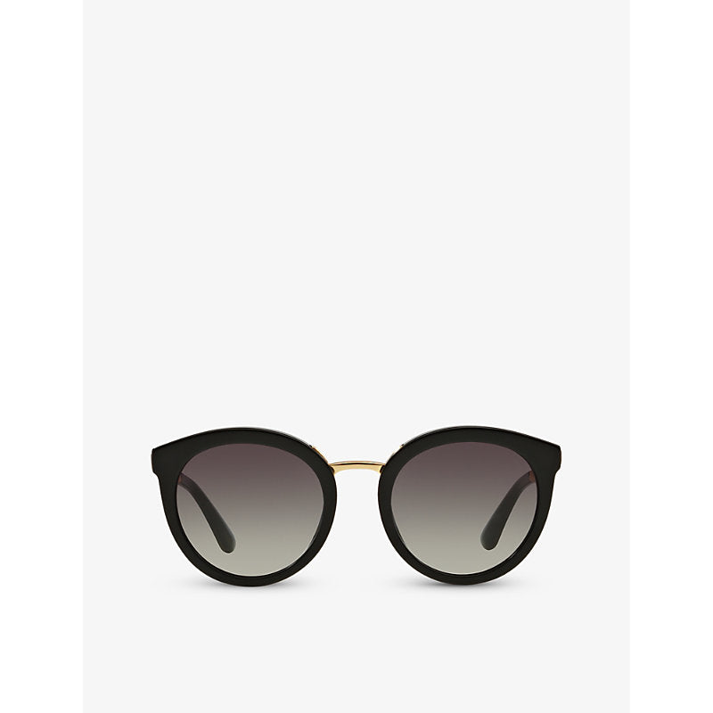  Dolce & Gabbana DG4268 round-frame acetate sunglasses