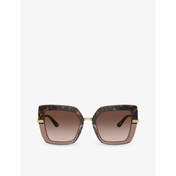  Dolce & Gabbana DG4373 square-frame acetate sunglasses