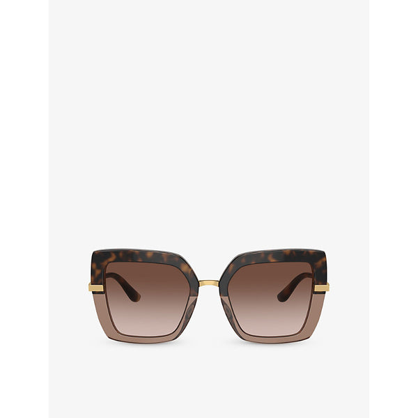  Dolce & Gabbana DG4373 square-frame acetate sunglasses