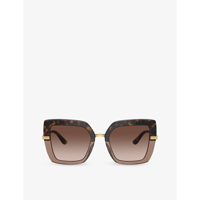  Dolce & Gabbana DG4373 square-frame acetate sunglasses