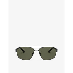  Ray-Ban RB3663 metal aviator-frame sunglasses