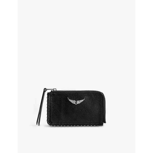  Zadig&Voltaire ZV leather stud cardholder