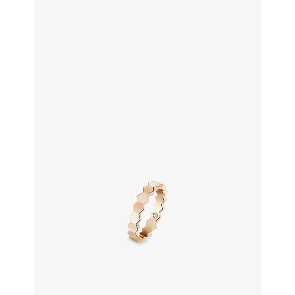 Chaumet Bee My Love 18ct rose-gold and 0.014ct diamond ring