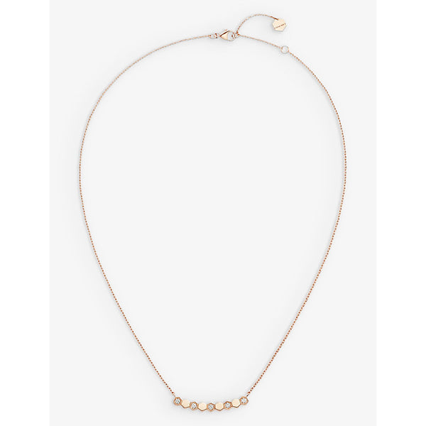 Chaumet Bee My Love 18ct rose-gold and 0.20ct diamond necklace