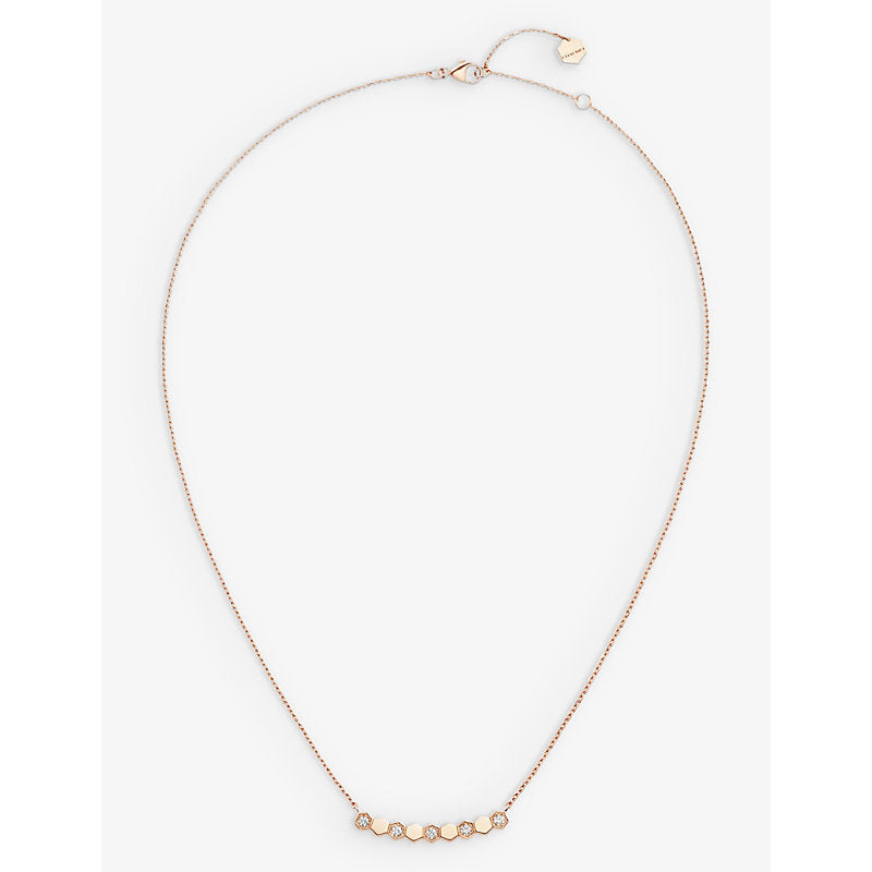 Chaumet Bee My Love 18ct rose-gold and 0.20ct diamond necklace