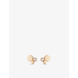 Chaumet Bee My Love 18ct rose-gold and diamond earrings