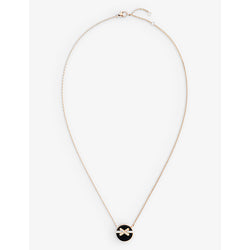 Chaumet Jeux de Liens Harmony 18ct rose-gold, 0.32ct diamond and onyx pendant necklace