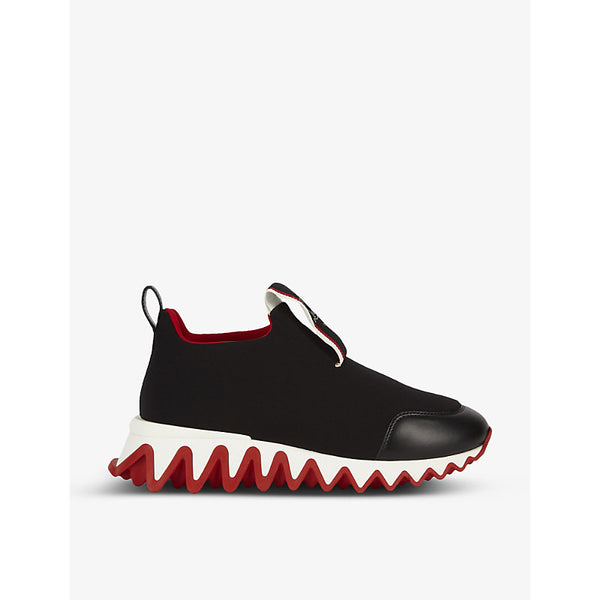 Christian Louboutin Tiketa Run leather and mesh trainers