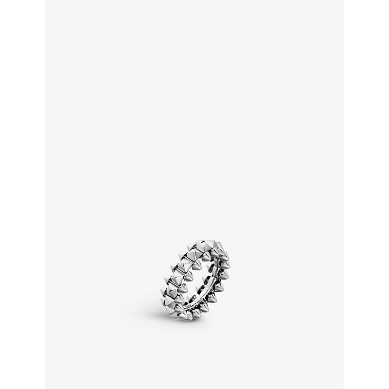 Clash de Cartier small rhodium-plated 18ct white-gold ring