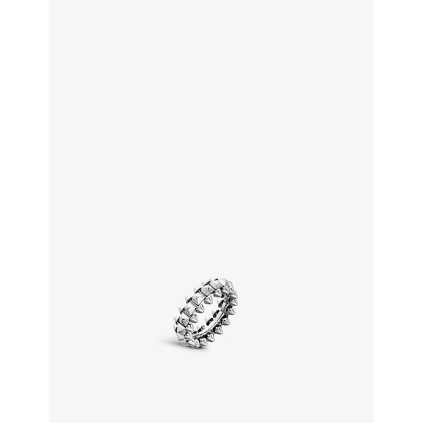 Clash de Cartier medium 18ct white-gold rhodium ring