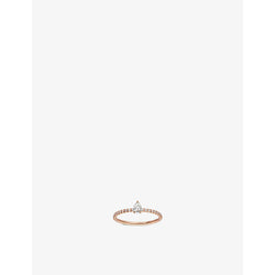 Étincelle de Cartier 18ct rose-gold and 0.26ct brilliant- and pear-cut diamond ring