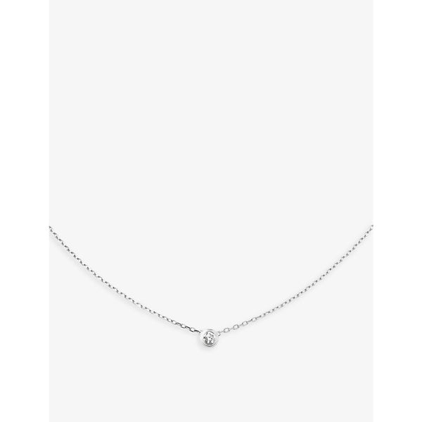 Cartier d'Amour large 18ct white-gold and 0.18ct brilliant-cut diamond necklace