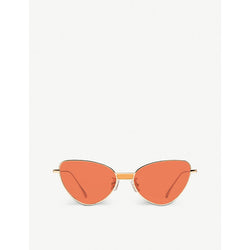  Gentle Monster Chakra 032(OR) gold-toned metal cat-eye sunglasses