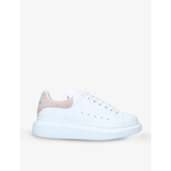 Alexander Mcqueen Women's Runway leather and suede platform trainers