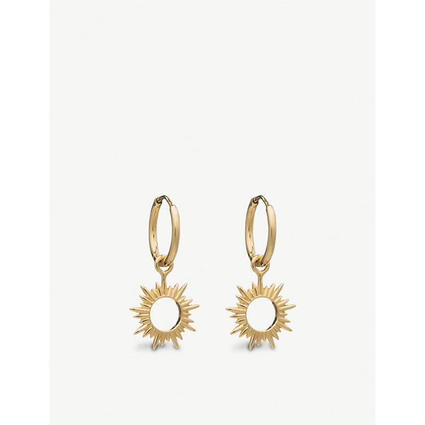 Rachel Jackson Eternal Sun 22ct gold-plated sterling silver earrings