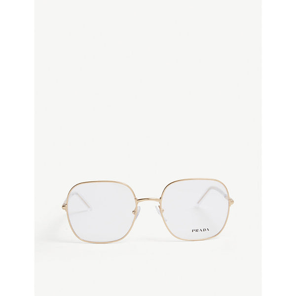  Prada PR56WV square-frame metal glasses