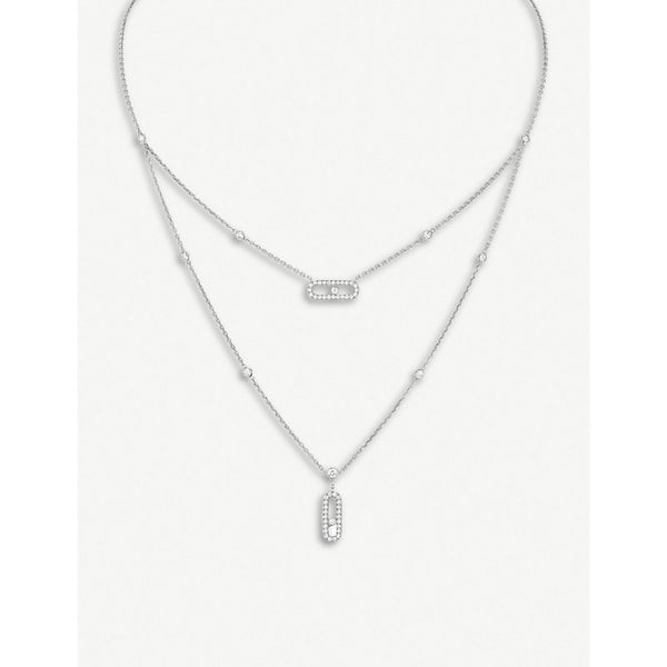 Messika Move 18ct white-gold and diamond necklace