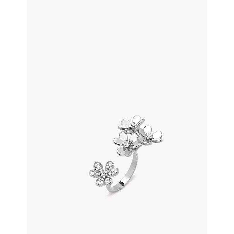 Van Cleef & Arpels Frivole Between the Finger white gold and diamond ring