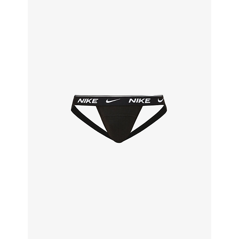 Mens Nike Logo-print stretch-cotton jockstraps pack of three