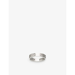 Cartier LOVE 18ct white gold and 8 diamonds wedding band