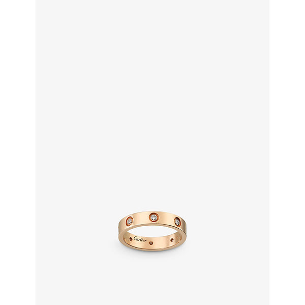 Cartier LOVE 18ct rose-gold and 8 diamonds wedding band