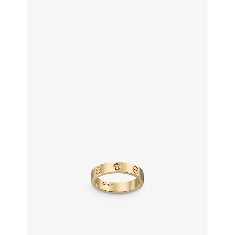 Cartier Mini LOVE 18ct yellow-gold and 1 diamond wedding band