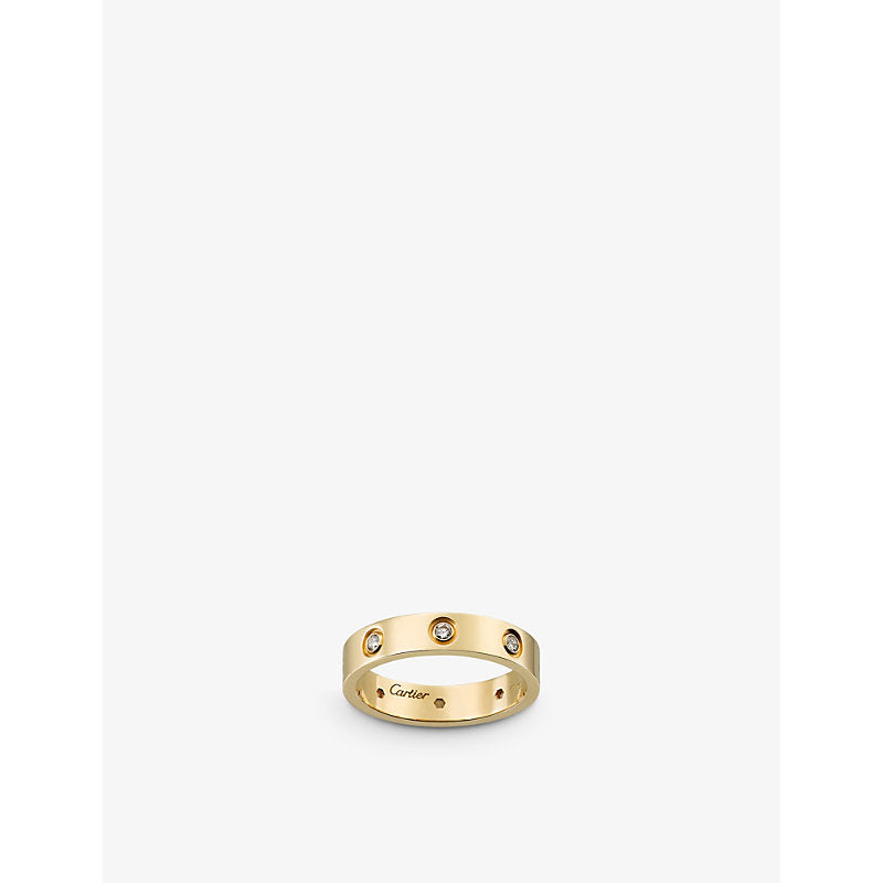 Cartier LOVE 18ct yellow-gold and 8 diamonds wedding band