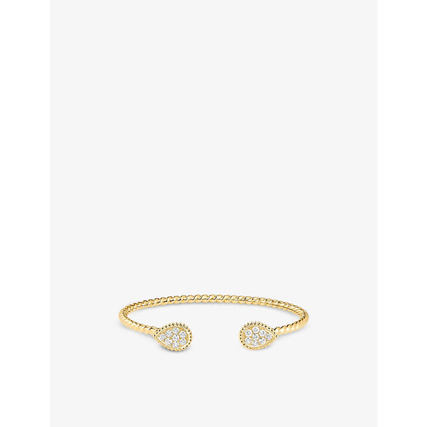 Boucheron Serpent Boh&egrave;me Diamants S 18ct yellow-gold and 0.64ct round diamond bangle