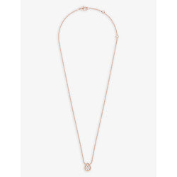 Boucheron Serpent Bohème 18ct rose-gold and 0.14ct diamond pendant necklace