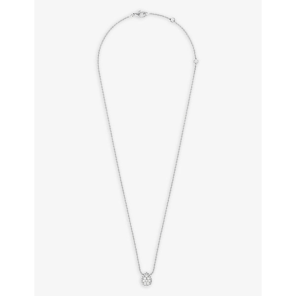 Boucheron Serpent Bohème 18ct white-gold and 0.13ct diamond pendant necklace