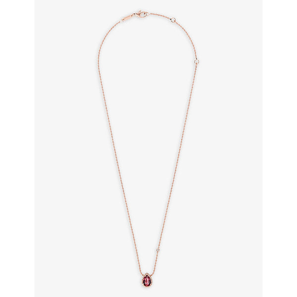 Boucheron Serpent Bohème 18ct rose-gold, rhodolite and diamond necklace