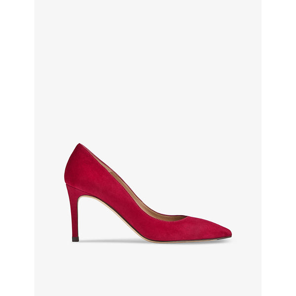 Lk Bennett Floret pointed-toe suede courts