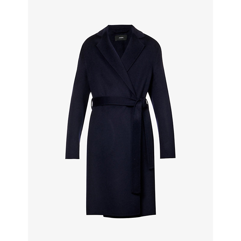 Womens Joseph Cenda wool and cashmere-blend belted coat