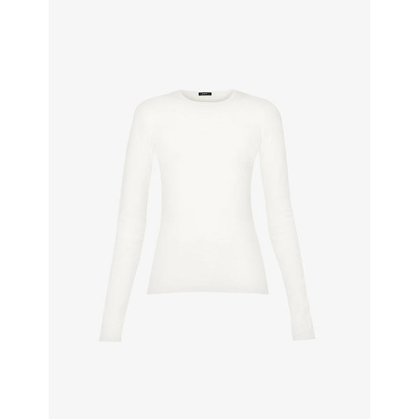  Joseph Round-neck stretch-silk jumper