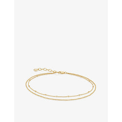 Monica Vinader 18ct gold vermeil sterling silver anklet