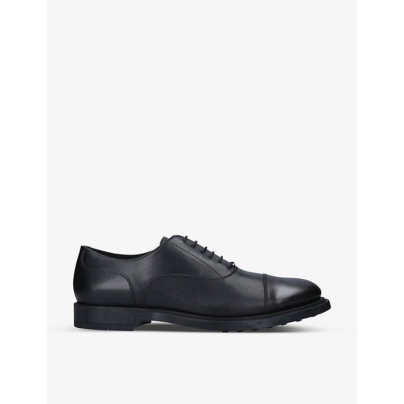 Tods Francesina leather derby shoes