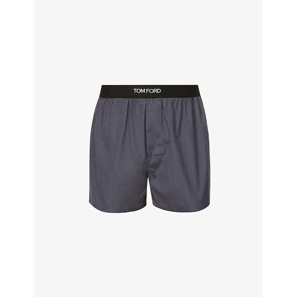 Tom Ford Branded-waistband straight cotton boxers