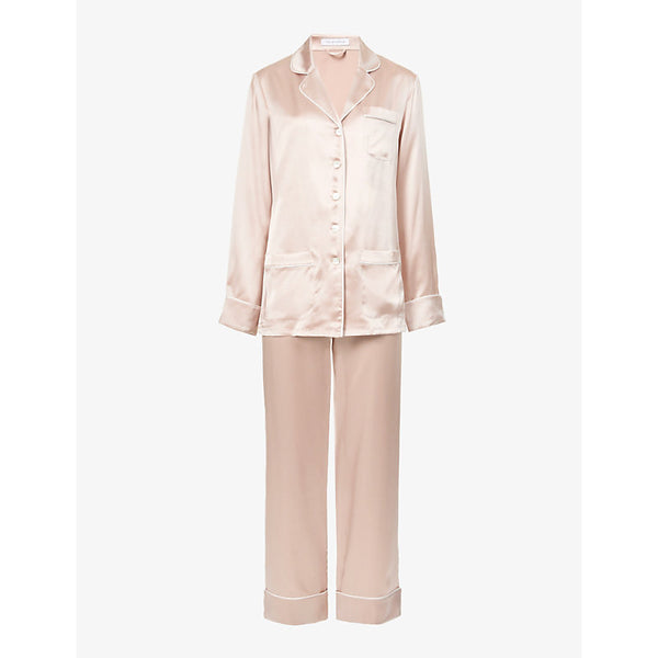 Olivia Von Halle Coco silk-satin pyjama set