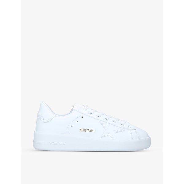  Golden Goose Women's Pure Star star-embroidered leather trainers