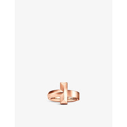 Tiffany & Co Tiffany T T1 Wide 18ct rose-gold ring