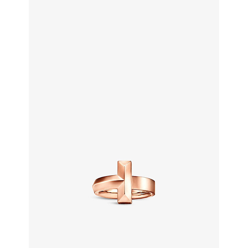 Tiffany & Co Tiffany T T1 Wide 18ct rose-gold ring