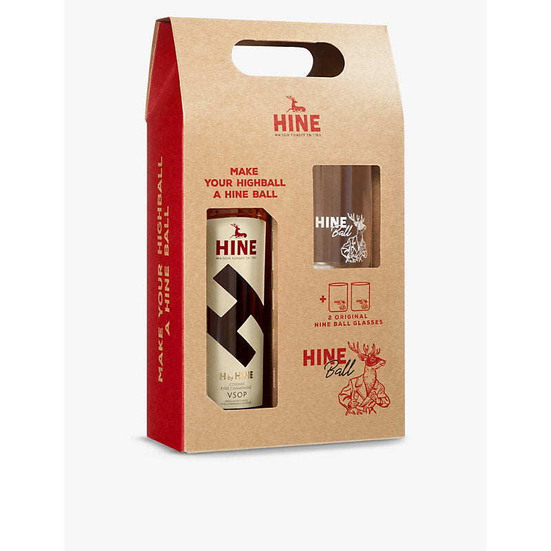 H By Hine VSOP cognac with glasses set 700ml