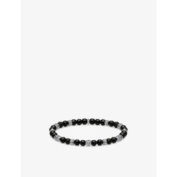  Thomas Sabo Lucky Charms sterling silver and obsidian beaded bracelet