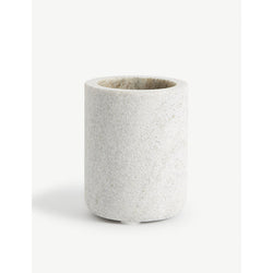 The White Company Marble toothbrush holder 10cm x 8cm