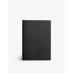 Smythson Soho grained-leather notebook 19cm x 14cm