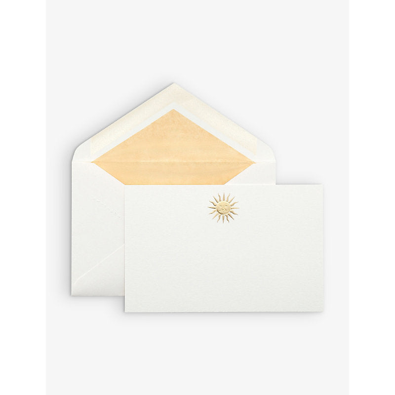 Smythson Sun-motif correspondence cards box of ten