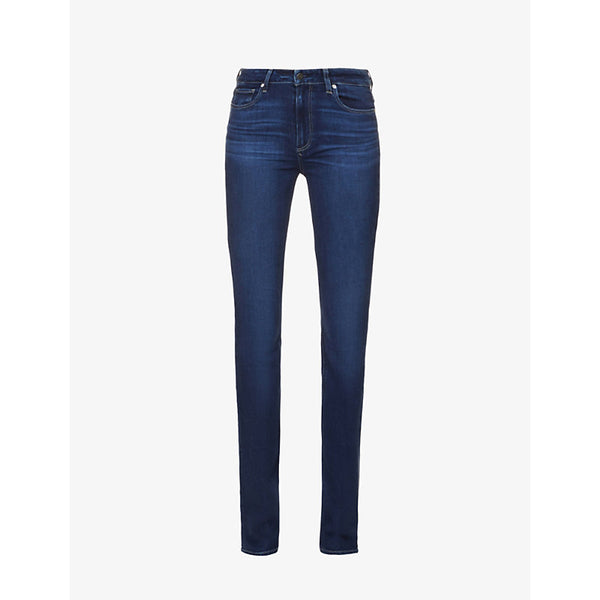  Paige Hoxton Straight high-rise cotton-blend denim jeans