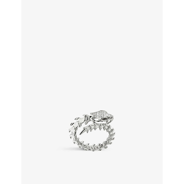 Shaun Leane Serpent Trace sterling silver and diamond wrap ring